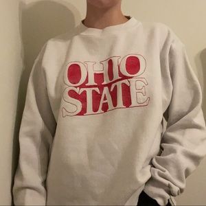 vintage embroidered ohio state crewneck